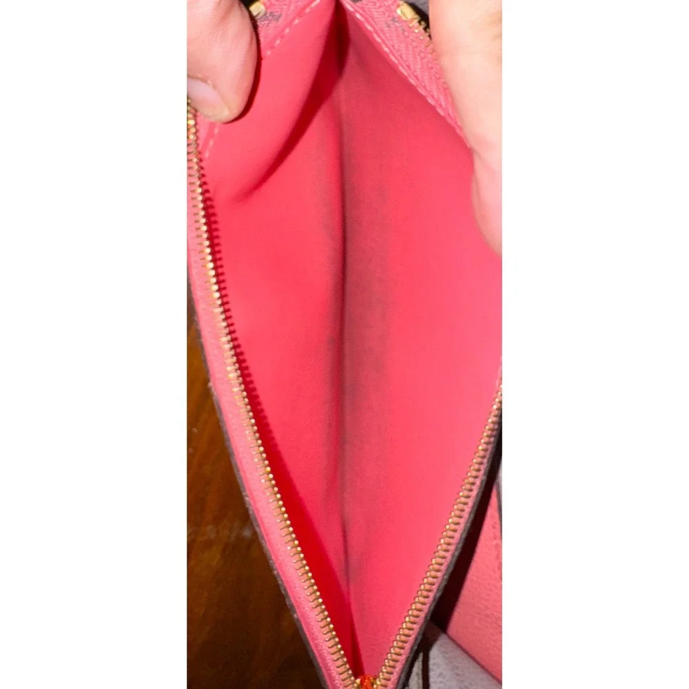 Louis Vuitton Emilie Wallet Monogram Empreinte Leather Pink M62370 CA1196